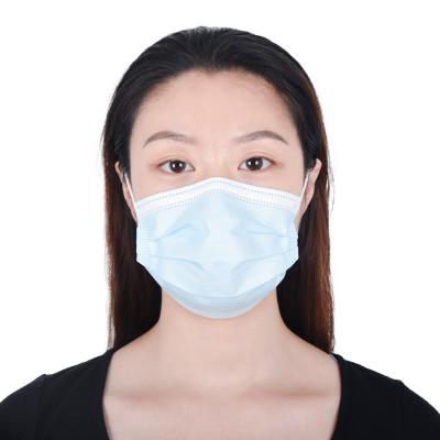 China Earloop Mask Single Use Disposable Face Mask Sterilized 3 Ply Nonwoven Mask For Civil Use Cheap Good Quality for sale