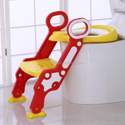 China New PP Durable And Safety Baby Plastic Toilet Seat , Portable Kids Ladder Toilet for sale