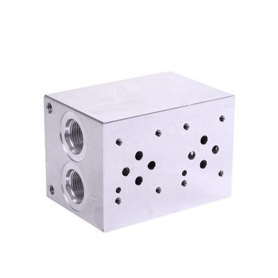 China Hydraulic Industrial Tooling Aluminum Steel Hydraulic Valve Block NG6 Nano Glass Mosaic Block Manifold Block for sale