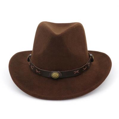 China Image Wide Brim Color Customized Scenarios Hats Wholesale Western Bands Western Cowboy Hats for sale