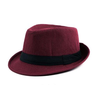 China Verified product 65% polyester 35% wool fabric men cheap hats formal factory directly hot sales for sale