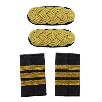 China High Fashion Military Uniform Panel Custom Military Uniform Epaulet Epaulet Epaulet Armband Epaulet Pilot Military for sale