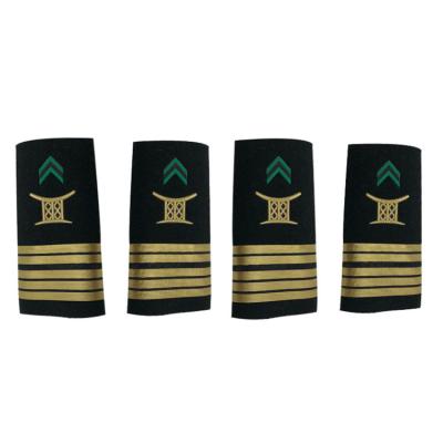 China Merchant Pilot Navy Epaulette Military Formal Uniform Shoulder Pads Customized by Outdoor Survival for sale