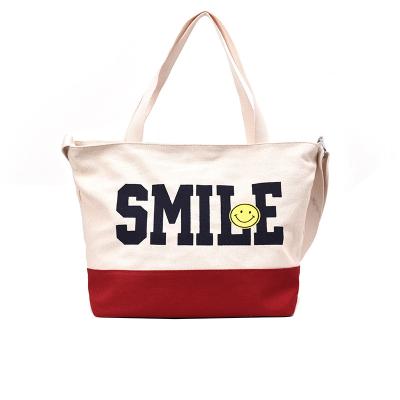 China Musin Cotton Canvas Bag Custom Tote Bag Women's Custom Logo Beach Canvas Tote Weekender's Canvas Travel Handled Bag for sale