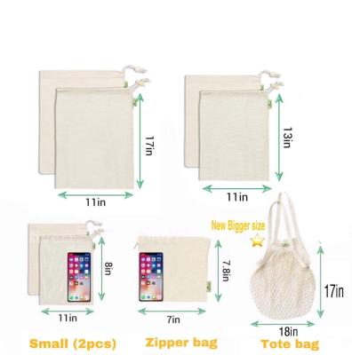 China PUNCH Produce Reusable Bags Foldable Washable Household Grocery Fabric Bags Zero Waste Eco-Friendly For Groceries Storage Vege Food for sale