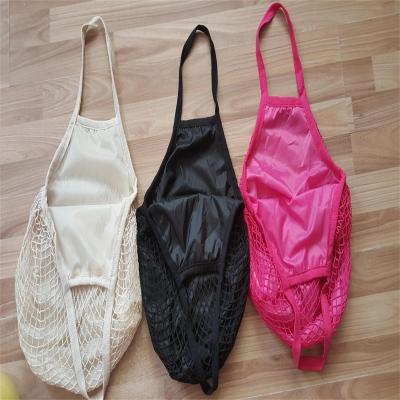 China PUNCH 2019 Hot New Design Washable Organic Shopping Tote Cotton Mesh Bag Organizer for sale