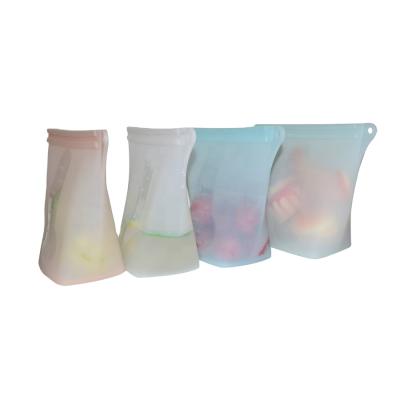 China 2020 Viable New Design Silicone Food Storage Bag With Food Grade 100% Platinum Silicone Food Container for sale