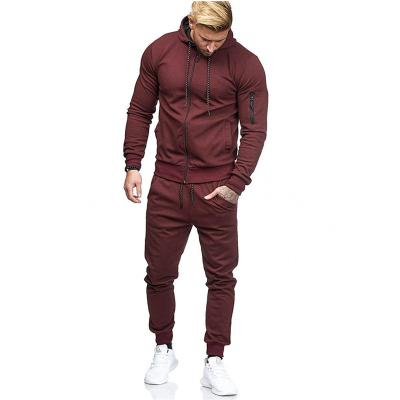 China New breathable European and American men's sports suits arm zipper decoration fitness and leisure clothing manufacturers direct for sale