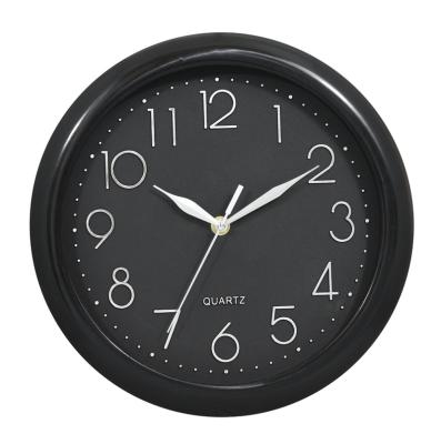 China Casual Plastic And Glass 11 Inch Round Modern Wall Clock 2021 NE-2397 for sale