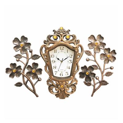 China 2021 New Odm Diamond Wall Clock Flower Shape Casual Wall Clocks With Logo Printed NE-F957 for sale