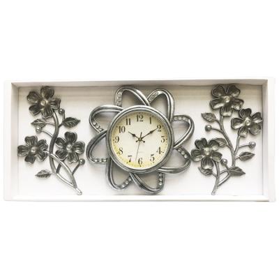 China Occasional Flower Diamond Wall Clock Large Home Decorative Wall Clocks For Living Room NE-F890 for sale