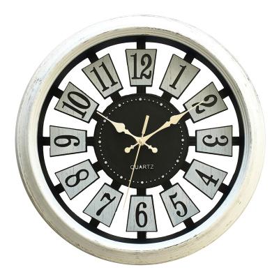 China Hot Unique Casual Style Simple Design Decorative Plastic Fancy Wall Clock NE-959 Large Sale for sale