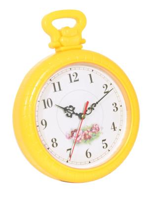 China NE-867 Casual Customized Cheap Plastic Wall Clock Decor Colorful Frame PVC Wall Clocks for sale