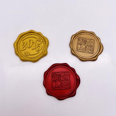 China Wax Seal Candles Perfume Scented Glass And Bottle Label Packaging Waterproof Plastic Candle Warning Logo Wax Seal Label Stickers for sale