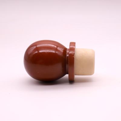 China Corrupt/Resile/Contain No Glue Mouths Customized Wooden Wine Bottle Corks Stoppers for sale