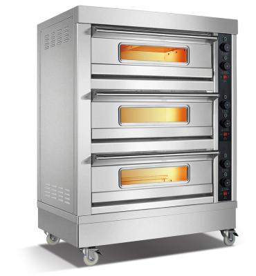 China Household Electric Bread Baking Pizza Oven With The Instrument Commercial Oven Bakery Equipment 2 Layers for sale