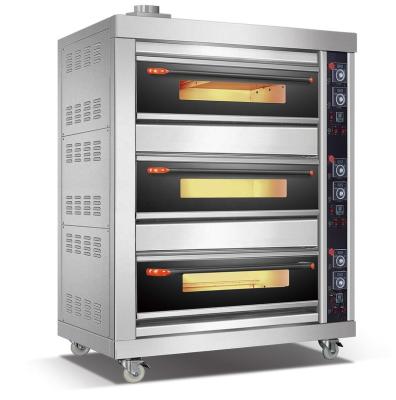 China Commercial Automatic Household Bakery Deck Oven Deck Gas Oven Electric Deck Oven for sale