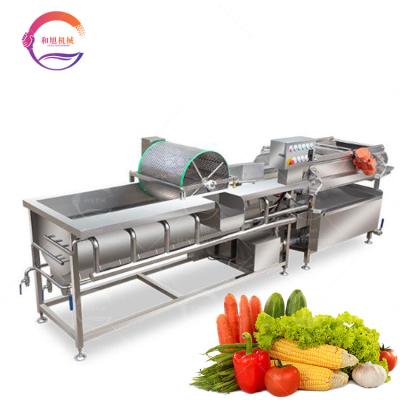 China Snack Plant Eddy Current Cleaning Machine Fruit Washer Vegetable Countercurrent Washing Machine for sale