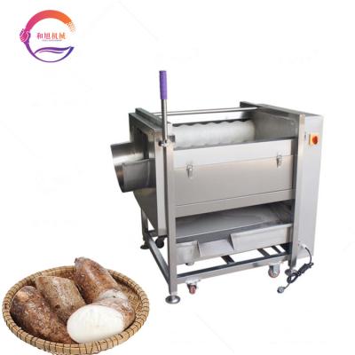 China Industrial Cassava and Potato Peeler Cassava Potato Peeling Machine Snack Factory Cassava Peeling Machines and Washing Machines for sale