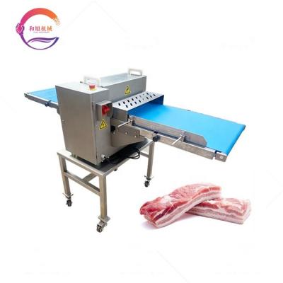 China Meat Processing Machinery Conveyor Belt Type Fresh Meat Slicing Commercial Fresh Meat Stripping Slicing Machine for sale