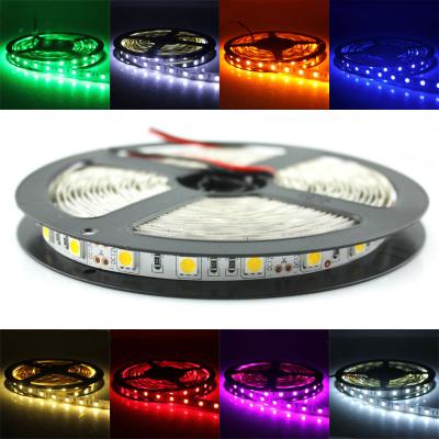 China LED strip 5050 smd light 12V 24V IP65 Warm White 60LEDs per meter 300LEDs 5m 3 chip high LUMEN JALN7 for sale