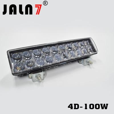 China Led Work Light JALN7 100W 4D Lens Car Driving Lights Fog Light Off Road Lamp Car Boat Truck SUV JEEP ATV Led Light for sale