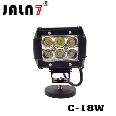 China LED Light Bar JALN7 18W CREE Spot Flood Combo LED Driving Lamp Super Bright Off Road Lights LED Work Light Boat Jeep for sale