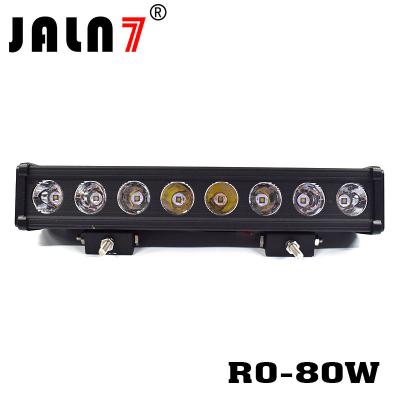 China LED Light Bar JALN7 80W CREE Spot Flood Combo LED Driving Lamp Super Bright Off Road Lights LED Work Light Boat Jeep for sale