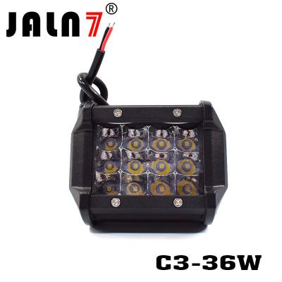 China LED Light Bar JALN7 36W 3Rows Spot Beam LED Driving Lamp Super Bright Off Road Lights LED Work Light Boat Jeep for sale