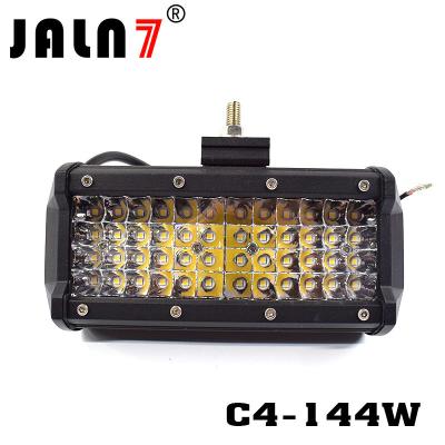 China LED Light Bar JALN7 144W 4Rows Combo Beam LED Driving Lamp Super Bright Off Road Lights LED Work Light Boat Jeep for sale