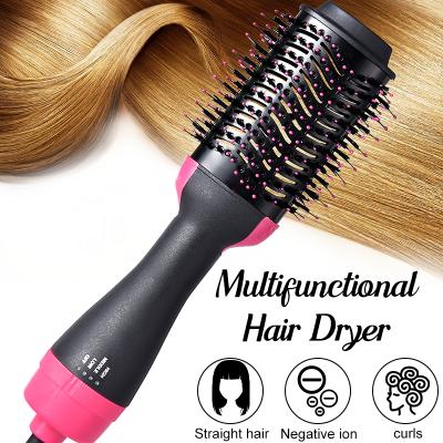 China One Step Hair Dryer Volumizing Styler Comb Hair Straightener Brush Hot High Quality Home Airbrush for sale