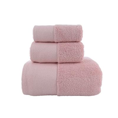 China Sustainable Custom High Quality Comfortable 100% Cotton Safety Large Bath Towel Terry for sale