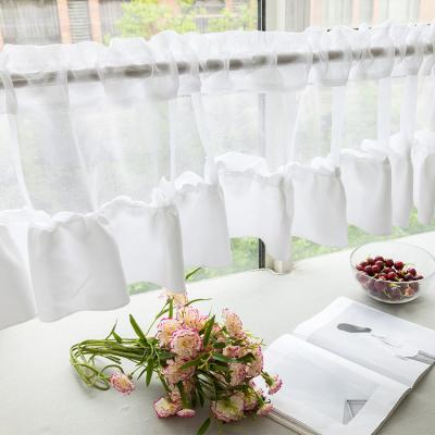 China Other Pastoral Half Lace Decoration Kitchen Shorts New Use White Curtain Of Separation for sale