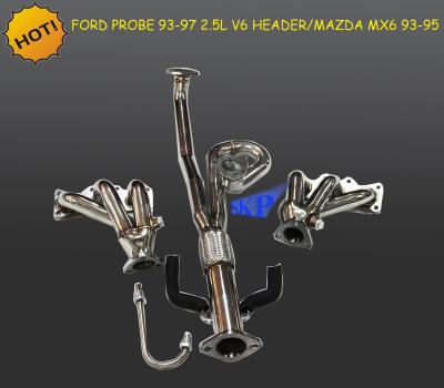 China 201 STAINLESS STEEL MISCELLANEOUS HEADER EXHAUST FOR FORDXX PROBE FOR MAZDAXX MX6 MX-6 93-97 for sale