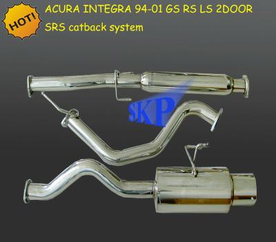 China 304 CATBACK EXHAUST DEVICE PARTS FOR ACURA INTEGRA 94-01 GS RS LS 2-DOOR SRS TYPE for sale