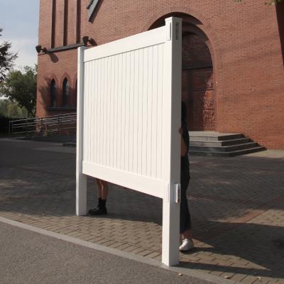 China Virgin Vinyl PVC Fence Panels Post Privacy Full Wall Panel Building Temporary Fence Easily Assembled Temporary Fence Farm for sale