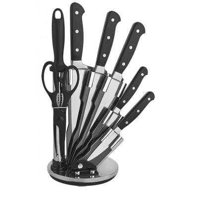 China Durable 2021 Detong Kitchen Knives OEM Professional 7 Pcs Custom Bread Knife Set Chef With Block for sale