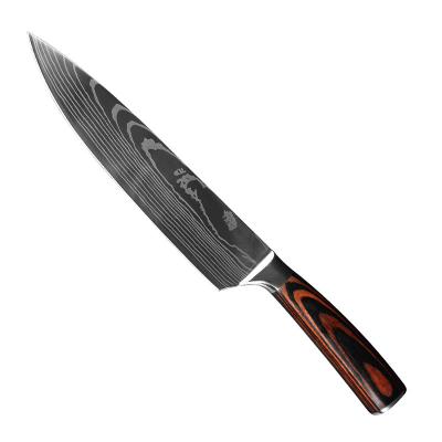 China Sustainable Popular Product DT-LDM181 Good Quality Damascus Style Kitchen Use Chef Knife for sale