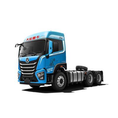 China Chinese 12 wheelbase main drive transport tractor blue brand index truck for sale