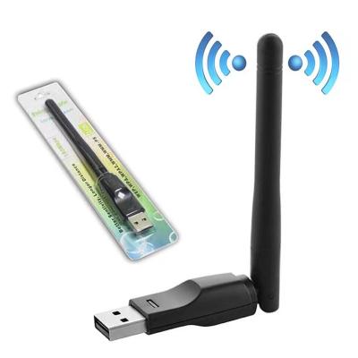 China Laptop 150Mbps USB Wifi Receiver Dongle USB2.0 Wifi Adapter MTK7601 Wireless Network Cards for sale