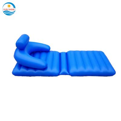 China OEM PVC Inflatable Swimming Pool Folding Recliner Lounger for sale