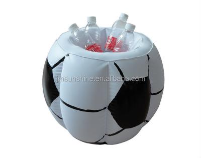 China Sustainable Floating Inflatable Ice Beer Drinks Bucket With Cover Inflatable Ice Bucket Factory Inflatable Floating Drinks Holder for sale