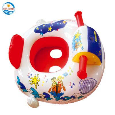 China Hot Selling Inflatable Swim Float Seat Infant Kid Motorcycle Inflatable Ride In Car Baby Seat Rider Swimming Juguetes Toys For Kid for sale