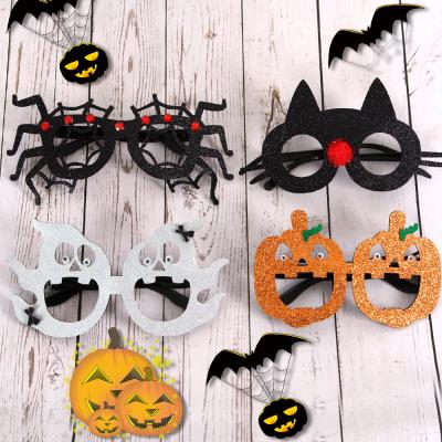 China Funny Halloween Party Decoration Glasses Fashionable Skull Hand Pumpkin Spider Glass Halloween Party Decoration Glasses for Women and Men for sale