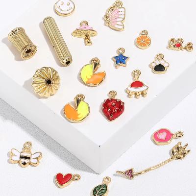 China Other Wholesale Earrings Charms For Jewelry Making Supplies Heart Butterfly Bee Star Letter Diy Necklace Bracelet Cute Charm for sale