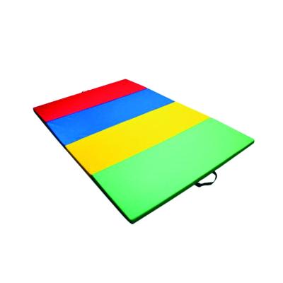 China Gym Environment Exercise Martial Arts Folding Mats with Triple Hook and Loop Exercise Mat Gymnastics Tumbling Gym Mat for sale