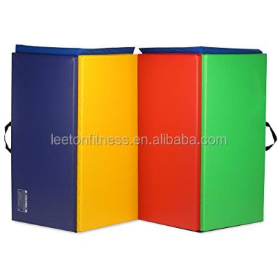 China Colorful PVC Rainbow Folding Exercise Gym Mats for sale