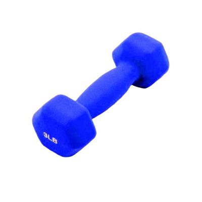 China 2021 hot sale cheap colorful vinyl coated dumbbell rubber covered/color neoprene coated dumbbell for sale