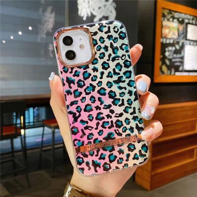 China Luxury Anti-fall Gold Gradient Leopard Marble Phone Case Cover For Pro 12 Pro X XR XS 7 8 Plus Max Max iPhone 12 11 Shockproof Soft for sale