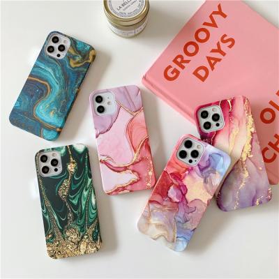 China New Shockproof Luxury Marble Hard Phone Case For iPhone 13 12 11 pro iPhone 7 Max Max 8 XR XS X Mini Back Cover For plus Matte Fashion Case for sale